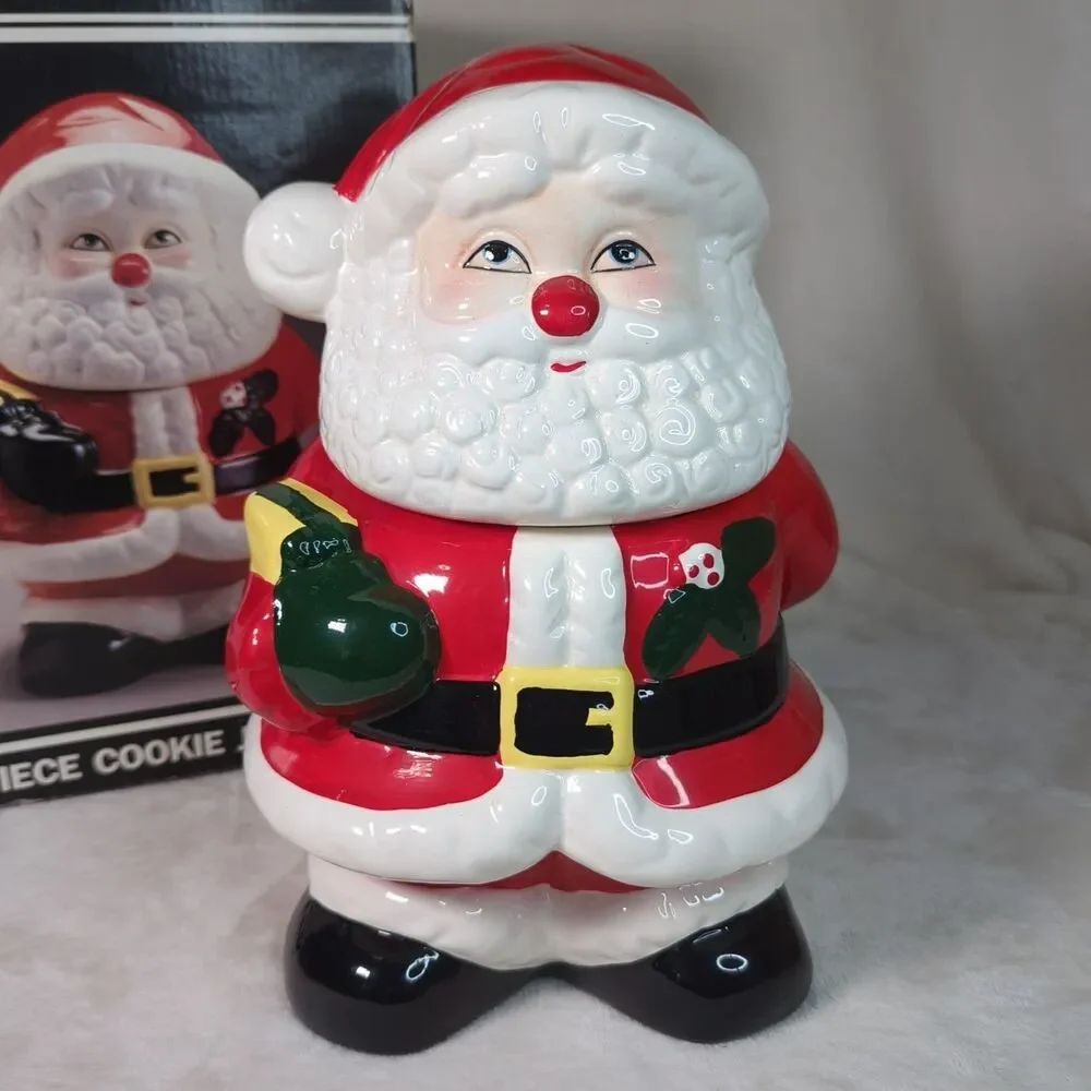 Santa Claus Ceramic Cookie Jar 11